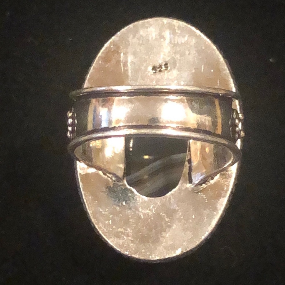 Botswana Agate Silver Ring - image 5